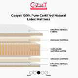 Cozyat 100% Pure Certified Natural Latex Mattress